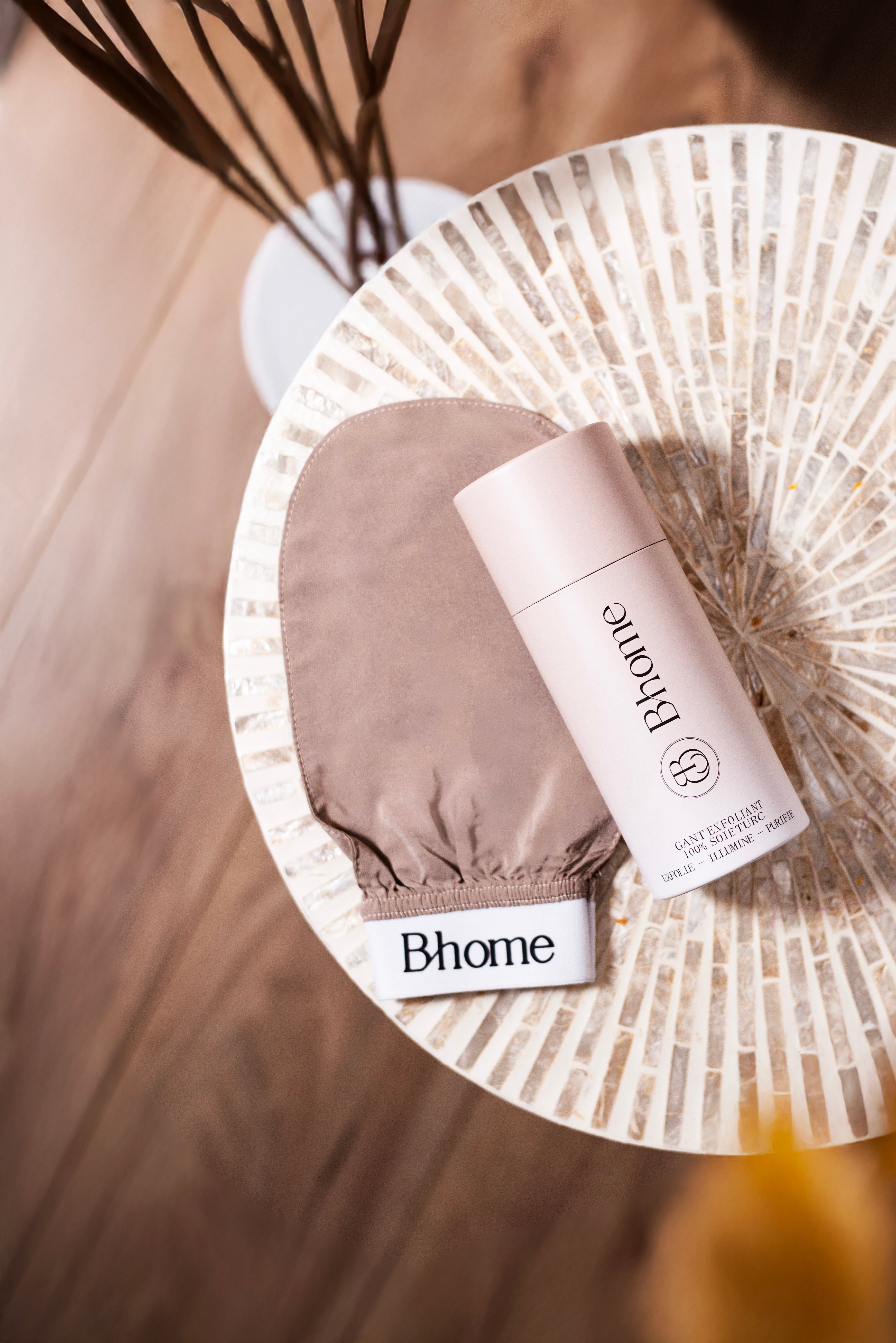 Gant exfoliant en soie