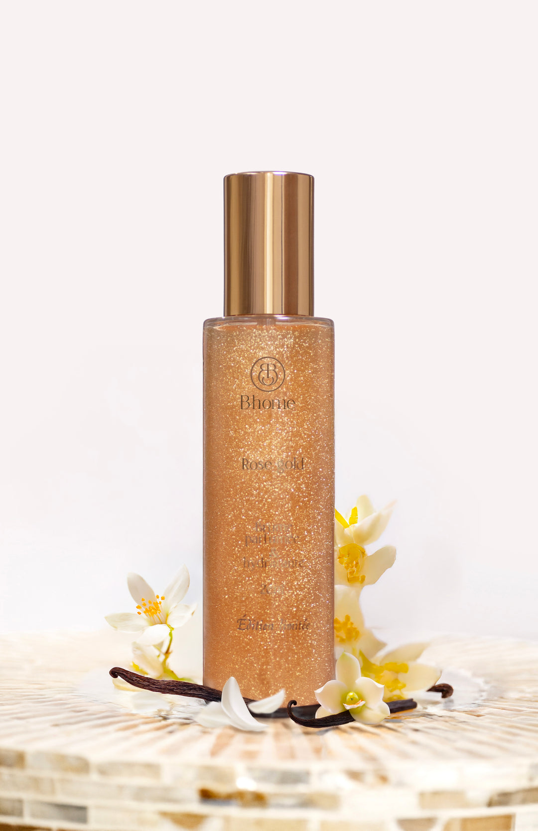 BRUME ROSE GOLD parfumée hydratante & pailletée