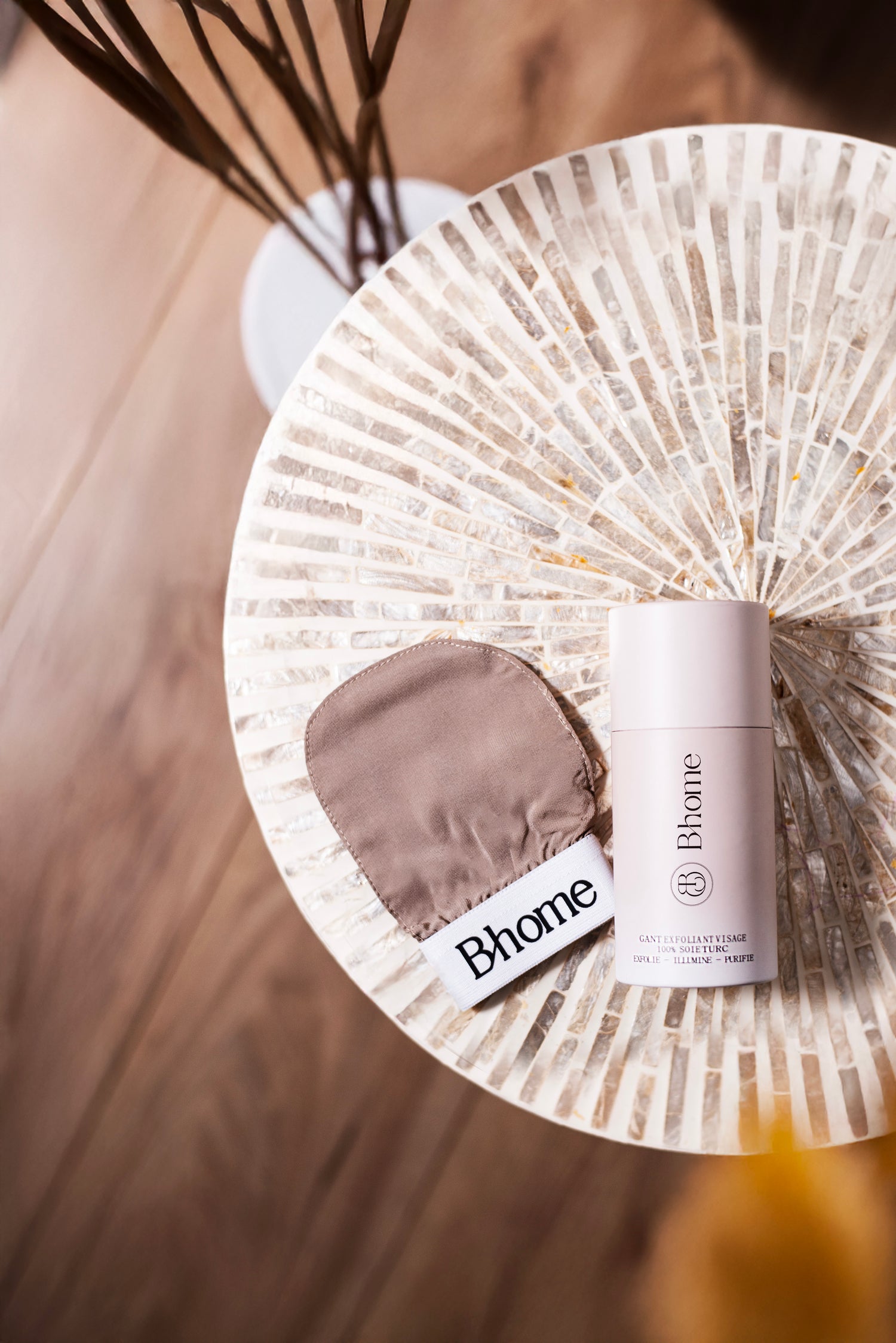 GANT EXFOLIANT VISAGE 100% soie turc