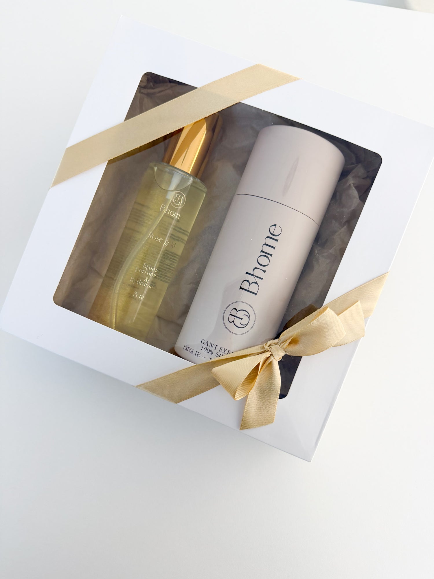 Coffret Rose Gold & Gant en Soie