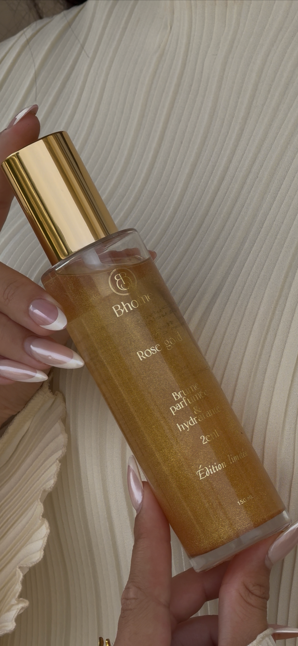 BRUME ROSE GOLD parfumée hydratante & pailletée